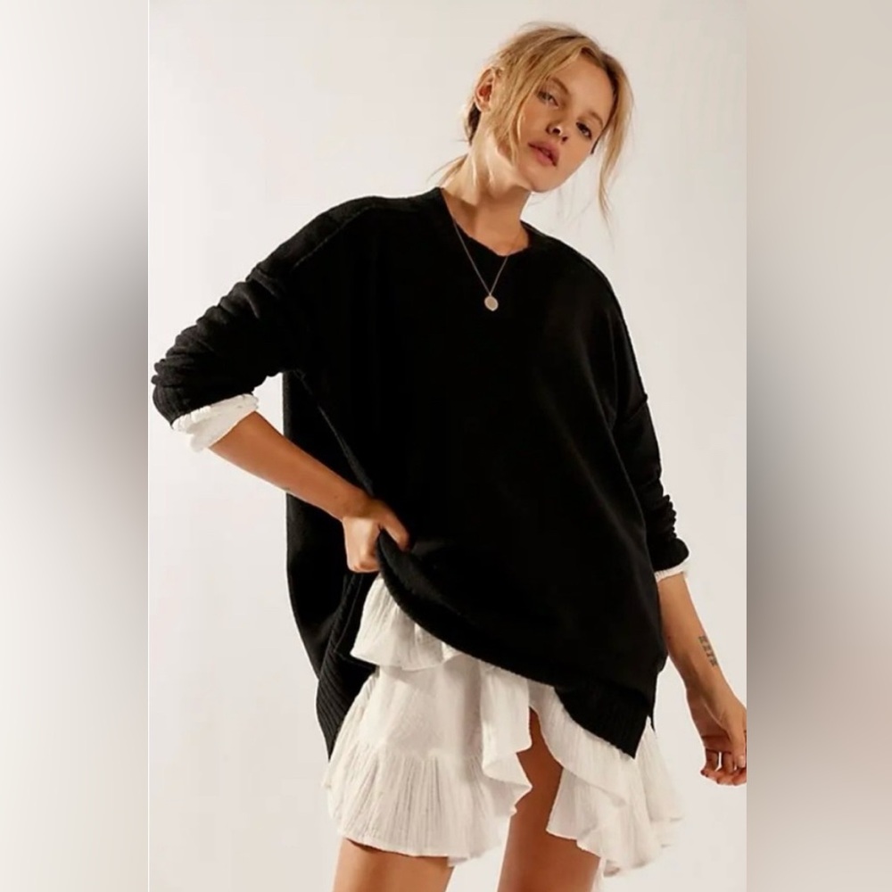 Free People Phoebe High-Low Tunic Sweater